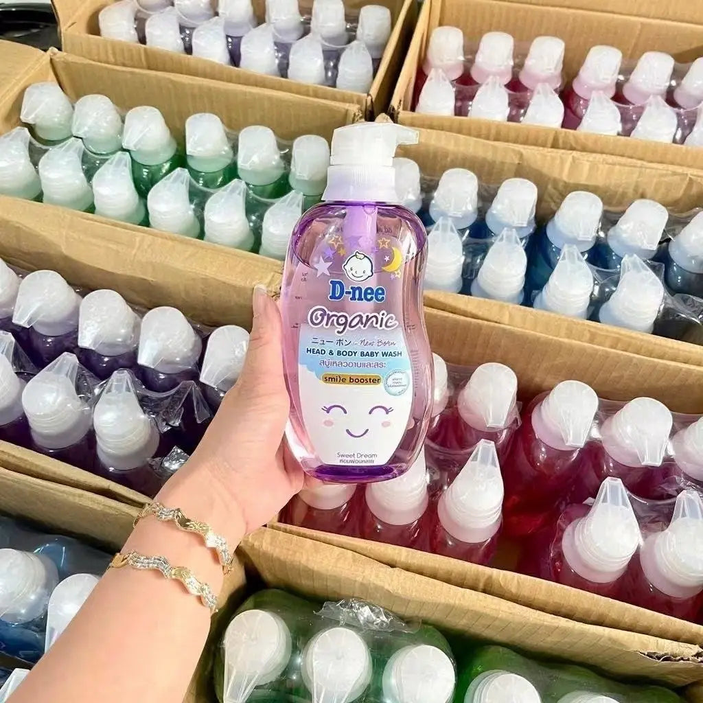 Thailand Dini Nee Baby 2 in 1 Shower Gel and Shampoo Plant Based Gentle Toiletries Large Capacity Body Wash Hair Care Gentle