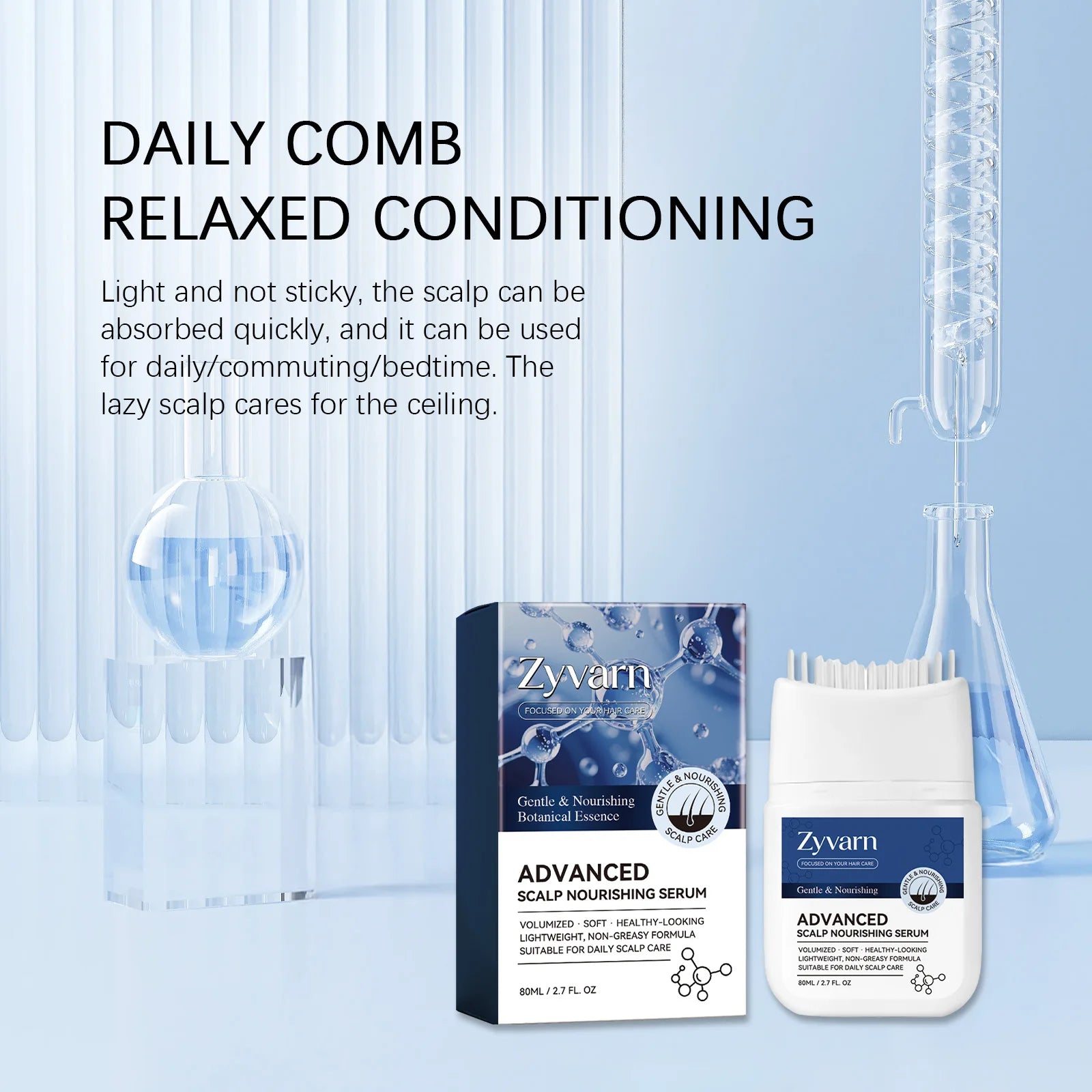 Volumizing Hair Scalp Serum Deep Nourish Care Repair Damaged Hair Roots Improve Scalp Environment Scalp Treatment Massager