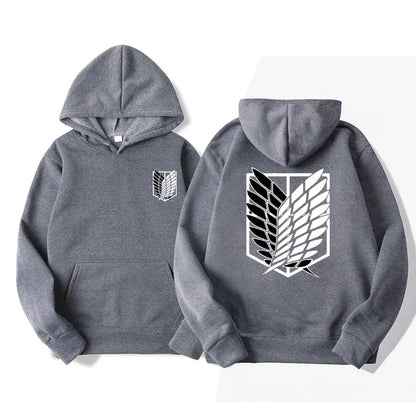 New Attack on Titan Men's Hoodie Anime Hoodies Men Women Streetwear Pullover Harajuku Hoodies Sweatshirt Clothes Male Sportswear