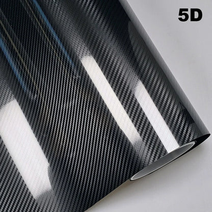 Carbon Fiber Vinyl Car Body Wrap Matte Accessories Glossy Black Sticker 3D 4D 5D 6D Auto Foil Cover Motorcycle Decoration Film