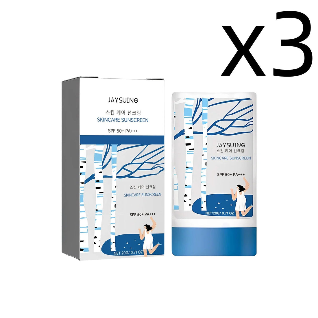 UV Sunscreen Stick Spf50 Lasting Waterproof Moisturize Layer Oil Control Repair Sunburn Antioxidant Skin Sun Protection Cream Halalzen