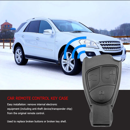 For Mercedes Benz W203 W211 W204 3 Button Car Key Replacement Remote Key Shell Case Cover for Car Auto Vehicle Accessories