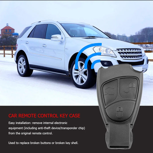 For Mercedes Benz W203 W211 W204 3 Button Car Key Replacement Remote Key Shell Case Cover for Car Auto Vehicle Accessories
