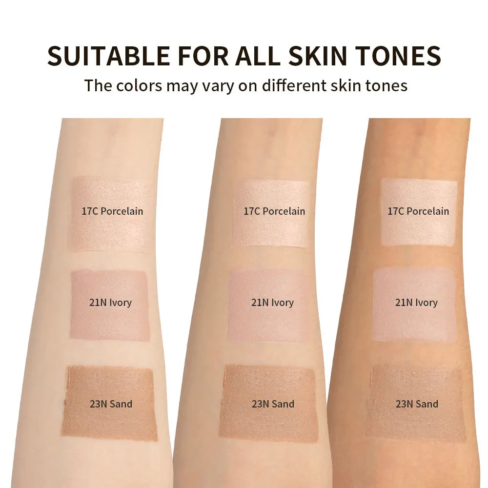 Base Korean Makeuo Cushion Foundation Long Lasting High Coverage Foundations CC Cream Sunscreen BB Cushion Make Up Beauty Halalzen