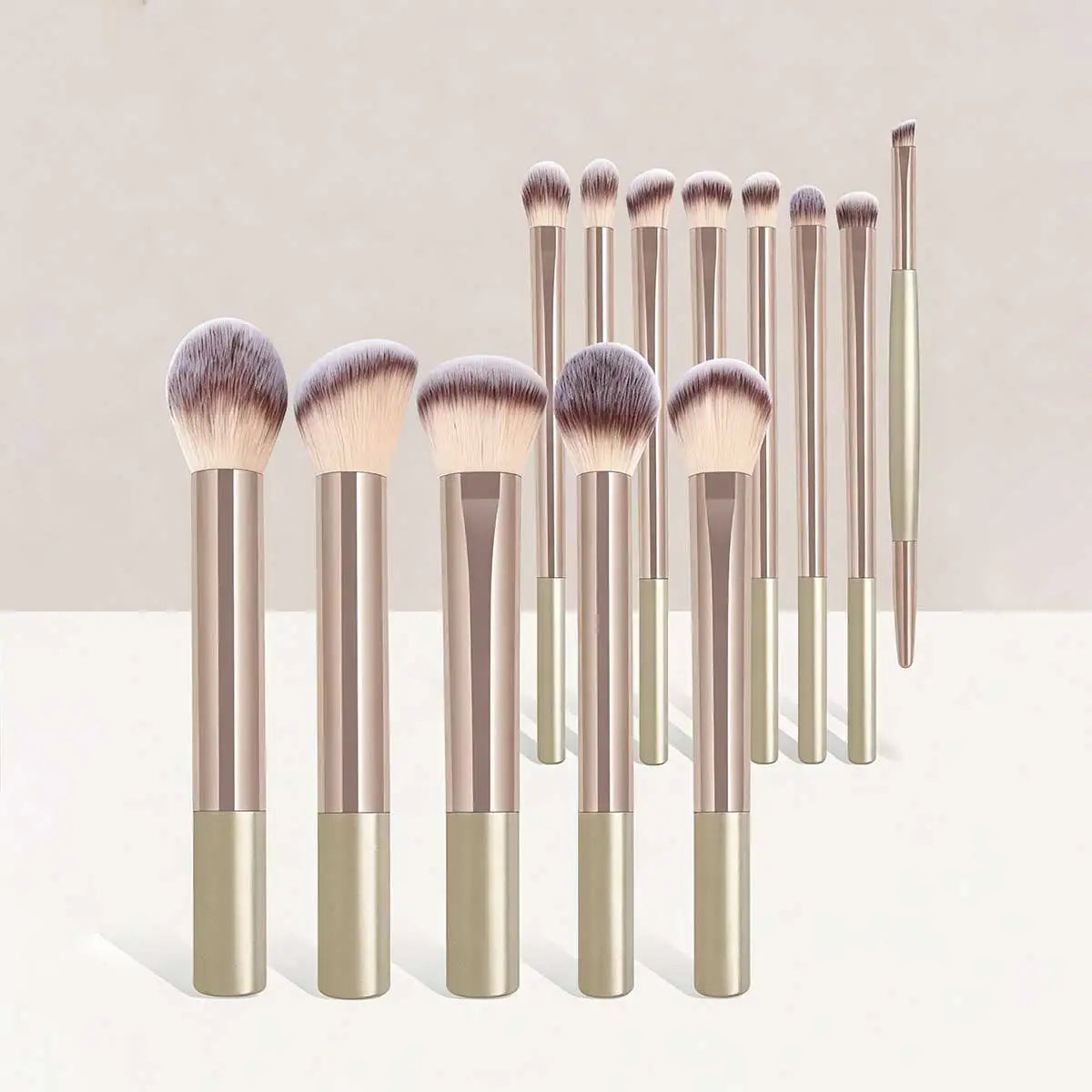 13PCS Makeup Brush Set Foundation Concealer Powder Eyeshadow Blush Brush Kabuki Blending Cosmetic Beauty Tool for Face Halalzen