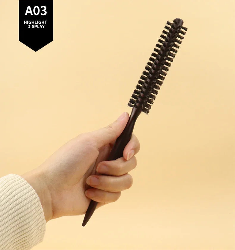 1pc professional anti-static curly hair comb bristle curling brush hair styling hair curling comb Special for real hair wigs Halalzen