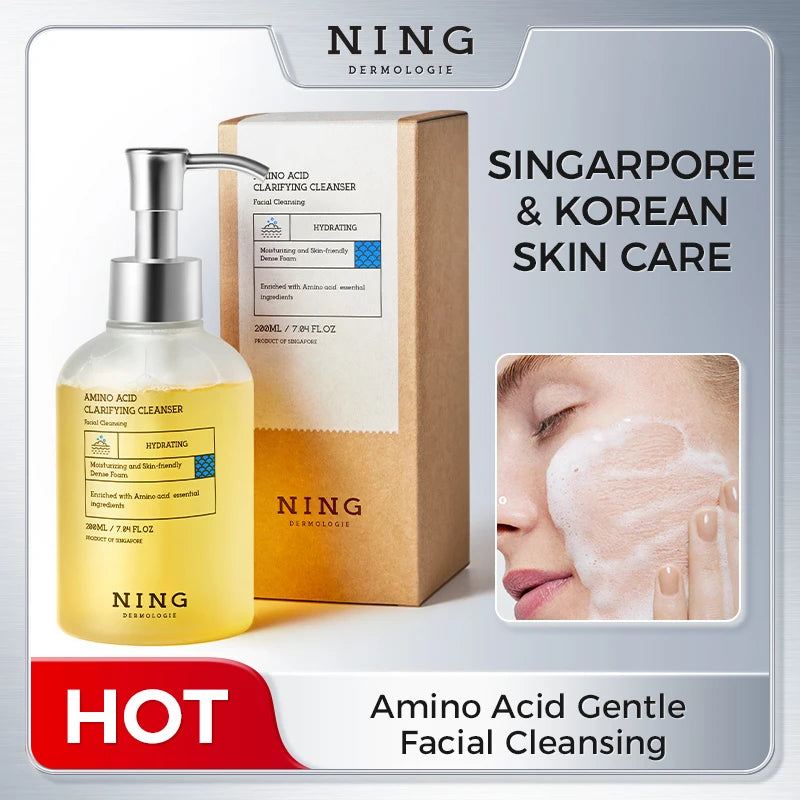 Amino Acid Korean Facial Cleanser with Salicylic Acid – Deep Cleansing, Oil Balance, Help with Pore Tighten, Acne & Blackheads Halalzen