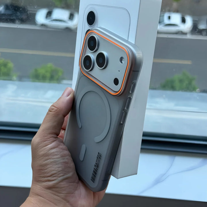 Lüks Mat Saydam Barkodlu Mıknatıslı Kılıf iPhone 17 Air 16 15 14 13 12 11 Pro Max XR XS Plus MagSafe Şarj İnce Kapak