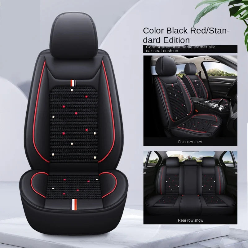 FOR Nissan Frontier car seat cover, fully covered with PU leather ice silk splicing, soft, comfortable and wear-resistant