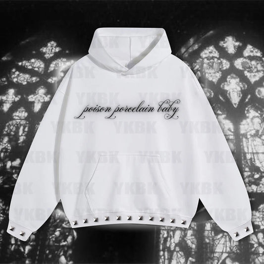 Y2K  Autumn Winter New Minimalist design Retro Fashion Men Women Sportswear Print Letter Hoodie Street Goth Loose Couple Casual