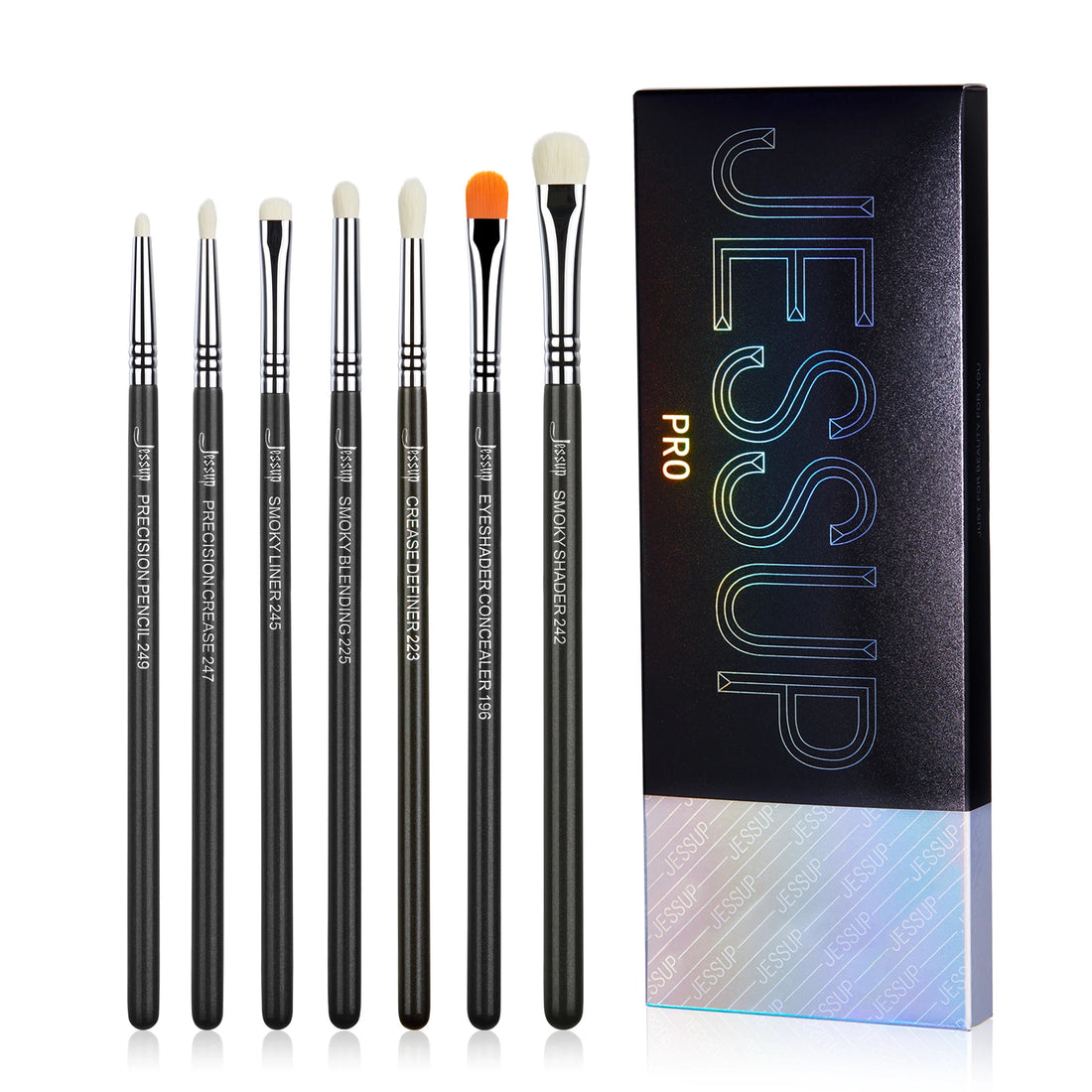 Jessup Eye Makeup Brushes Set,Professional Makeup Brush,Synthetic Eye Blending Brush Eyeshadow Brush Eyebrow Crease Shader T341