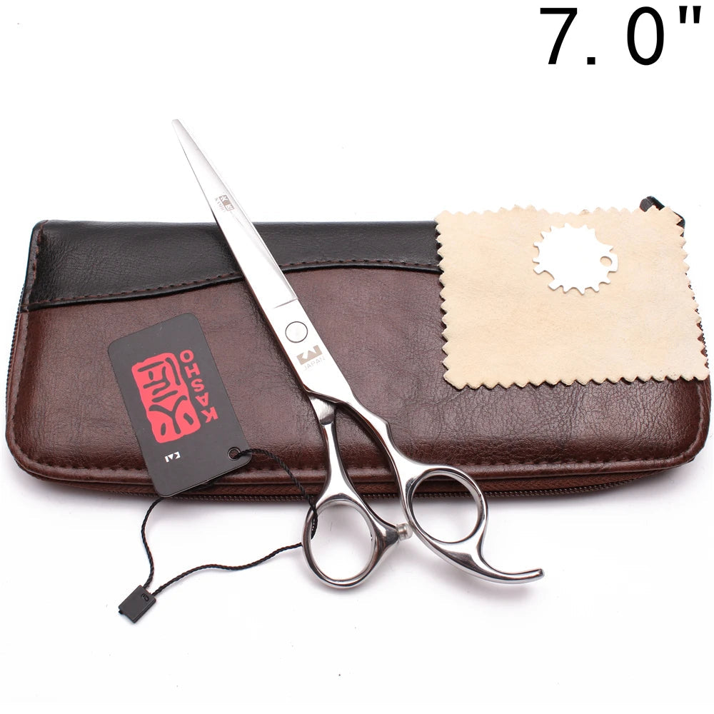 Professional Hair Scissors 5'' 6'' 7'' 8'' Japan Stainless Hairdressing Scissors Barber Thinning Shears Hair Cutting Scissors Halalzen