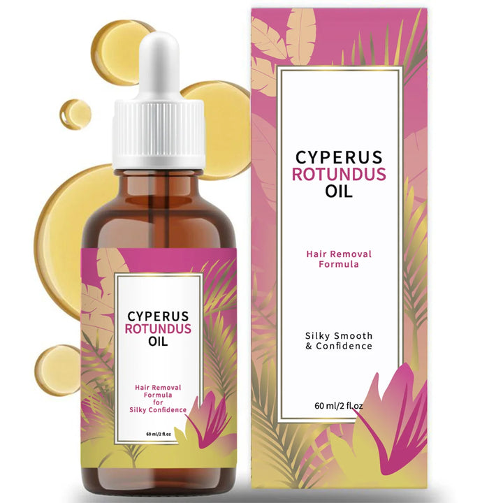 Cyperus Rotundus Moisturizing Depilatory Oil - Body Hair Remover, Growth Inhibitor, Reduce Ingrown Hair for Armpit Leg Arm