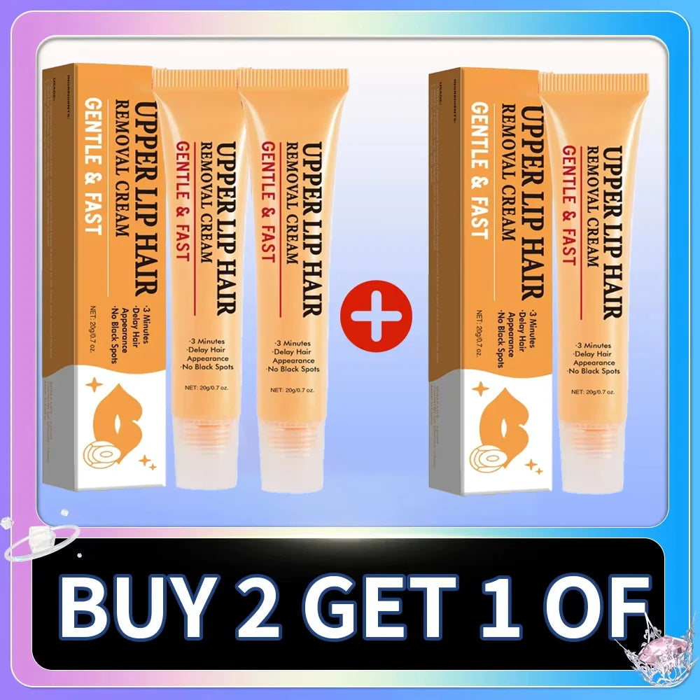 3 Minutes Fast Hair Removal Cream Painless Hair Growth Inhibitor Lip Face Arm Armpit Leg Permanent Depilatory for Men Women Care HALALZEN