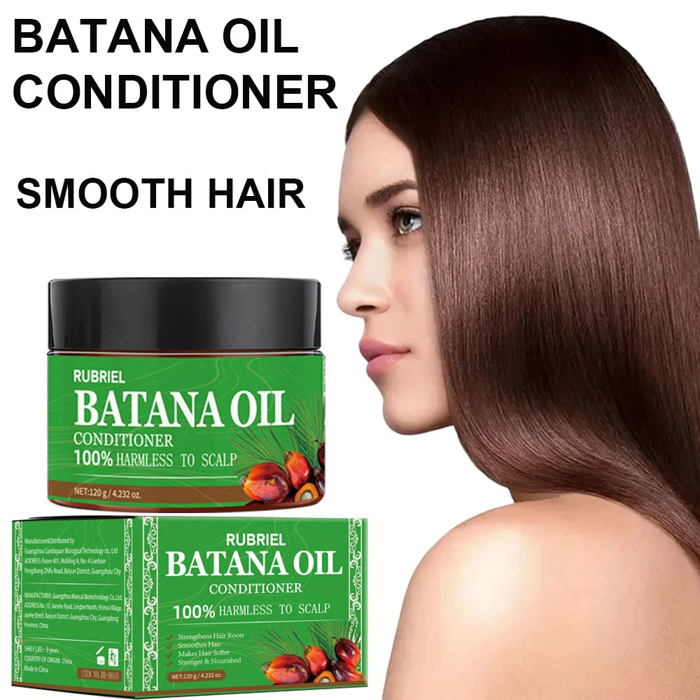 120g Batana Oil Shampoo & Conditioner Set Strengthens Hair Roots Repairs damaged Hair Deeply Nourishment Smooth Hair Conditioner Halalzen
