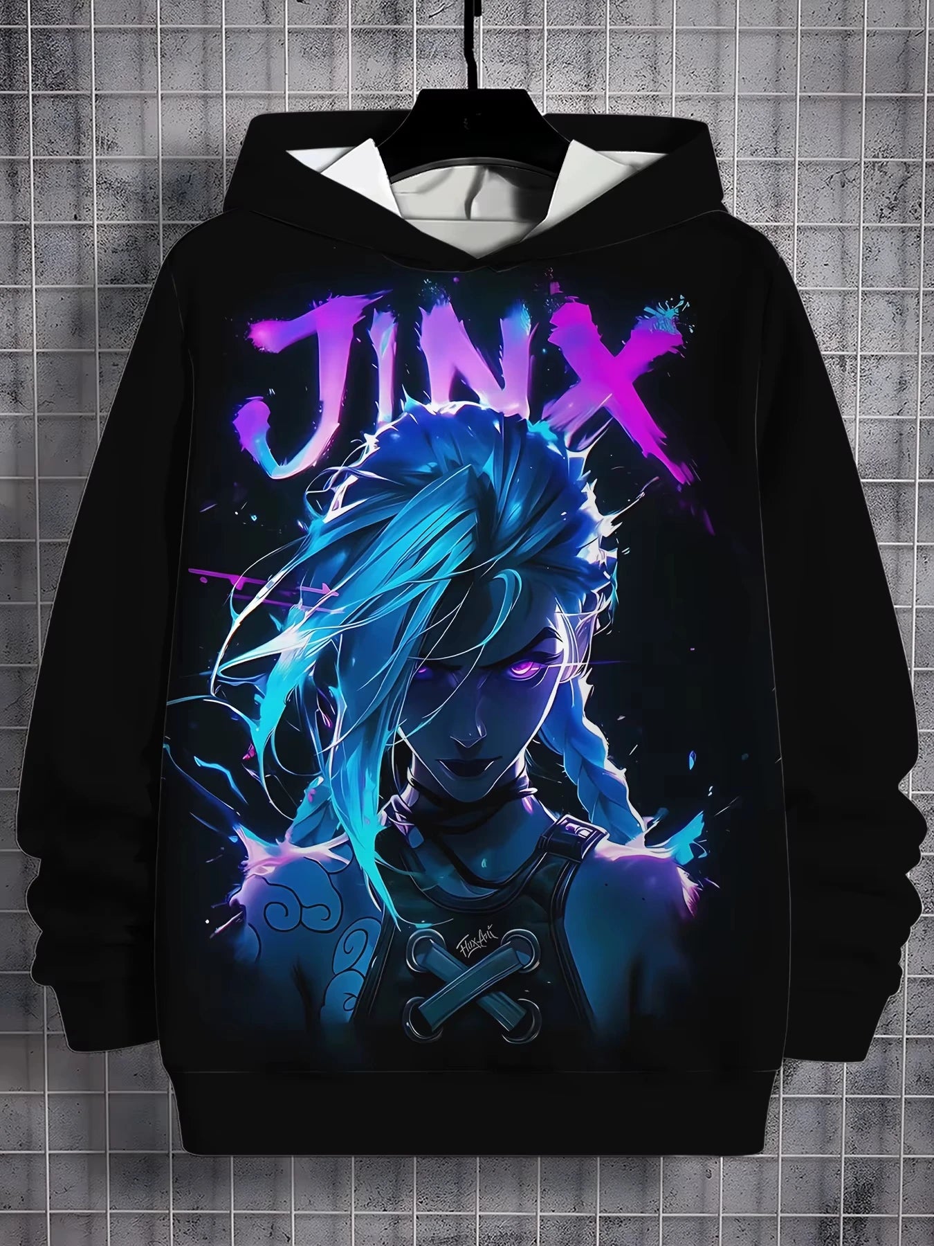 Anime Game Arcane Jinx 3d Print Hoodies Men Women Fashion Hoodie Sweatshirt Women Sweats Unisex Tracksuit Pullovers Clothes Lol