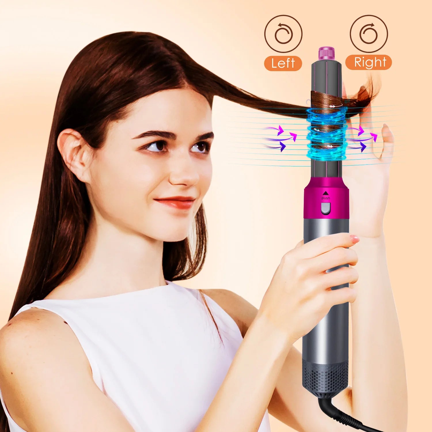 High-Quality 5-in-1 Hair Curler Hair Clips Heat Air Comb Hairdryer Styling Tool And Accessories for Hairdressers For Dyso Gift