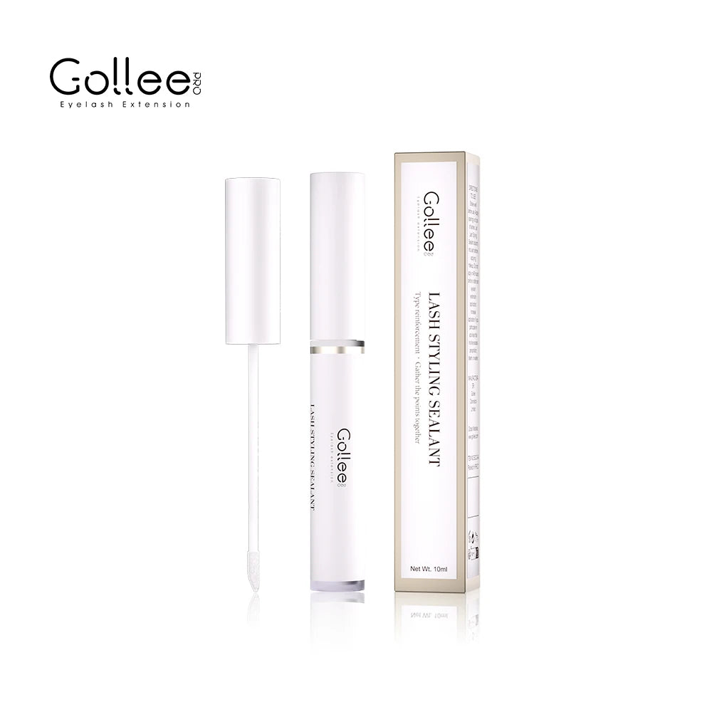 Gollee Comic Lash Styling Sealant 10ml Soft Brush Spike Eyelashes Styling Gel Non-White Residue for Salon Household Makeup Tools