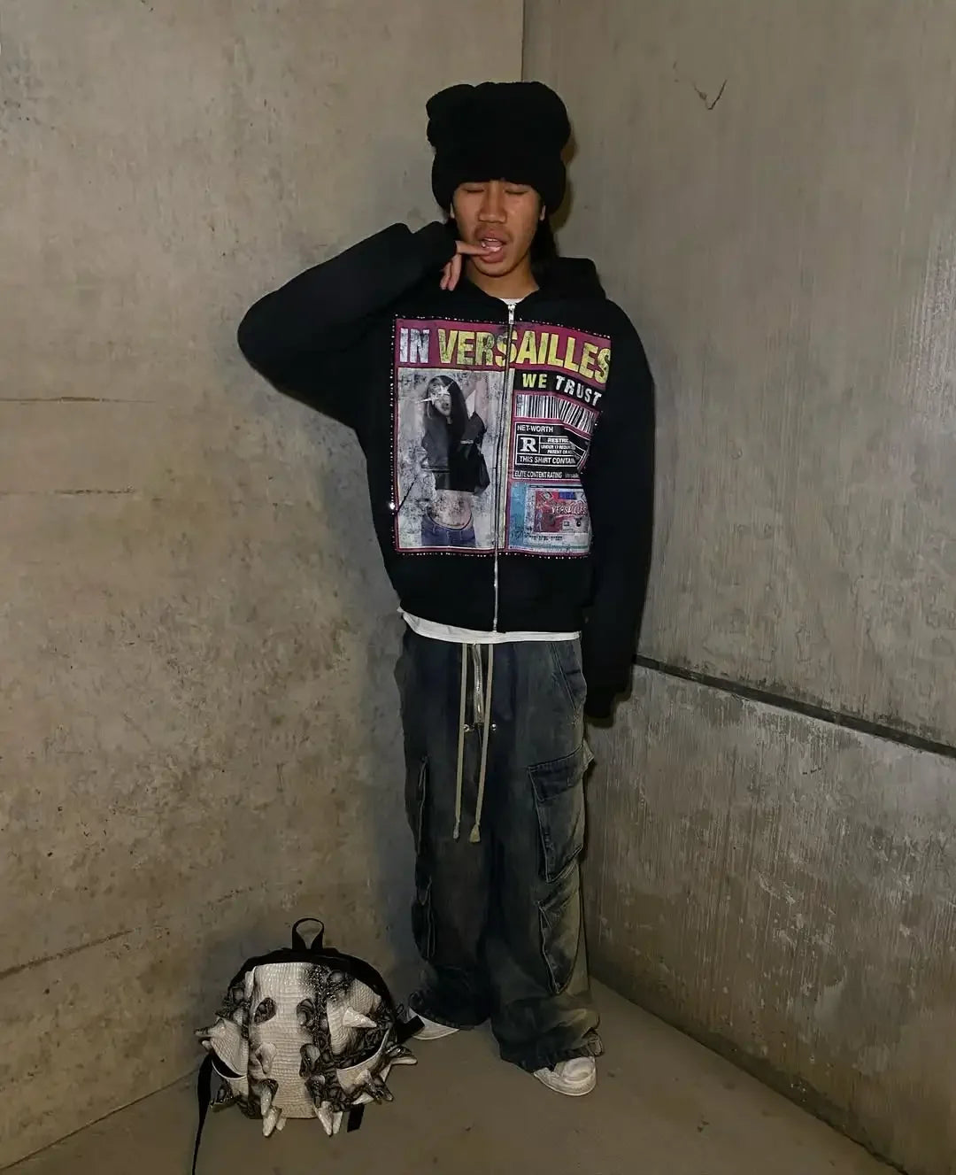 American Fashion Print Zipper Hoodie Harajuku Style Hip Hop Zipper Hoodie Streetwear Women Street Trendy Zipper Hoodies