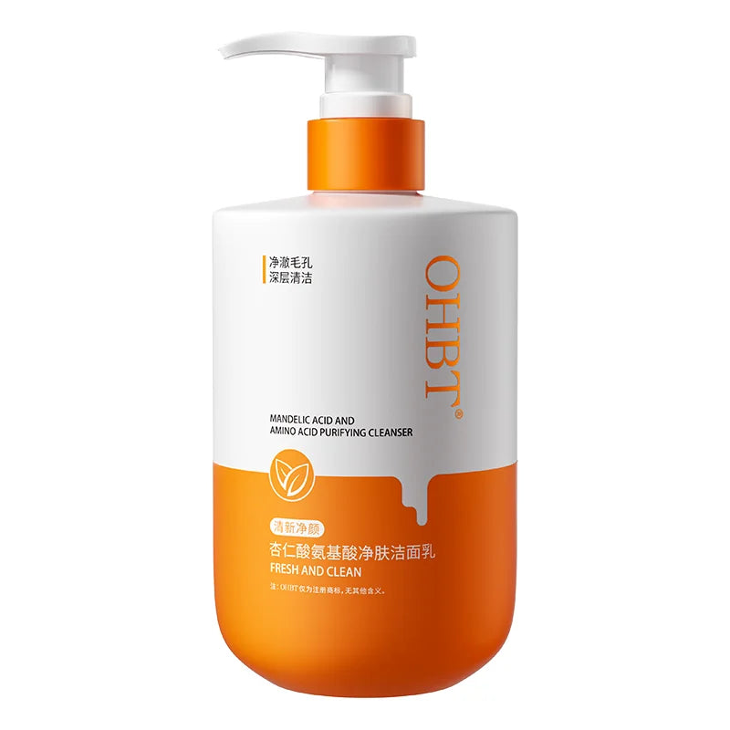 OHBT Astaxanthin Cleansing Milk Deep Cleansing and Nourishing Facial Wash, 500g Large Capacity Moistizing and Silky Cleanser Halalzen