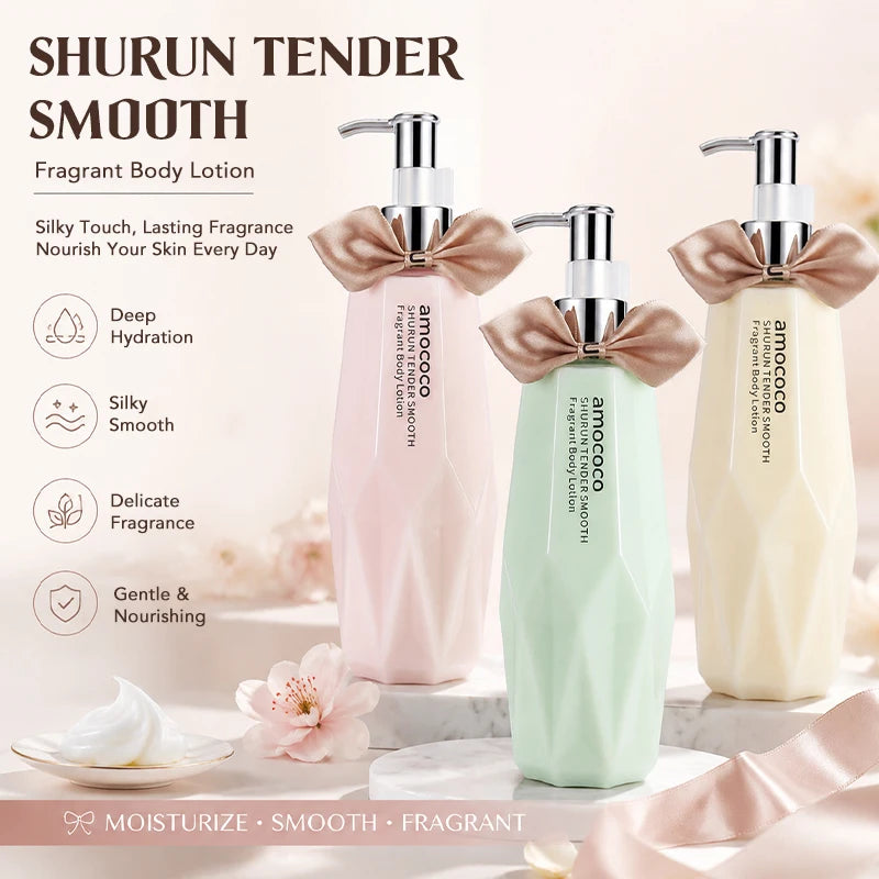 Amococo 2pcs Moisturizing Body Lotion 300ml Each Fragrance Body Lotion for Women Hydrating Smooth Skin Care Lotion Daily Body Moisturizer