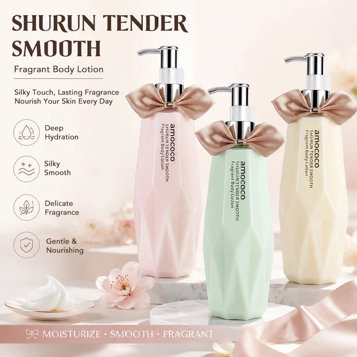 Amococo 2pcs Moisturizing Body Lotion 300ml Each Fragrance Body Lotion for Women Hydrating Smooth Skin Care Lotion Daily Body Moisturizer