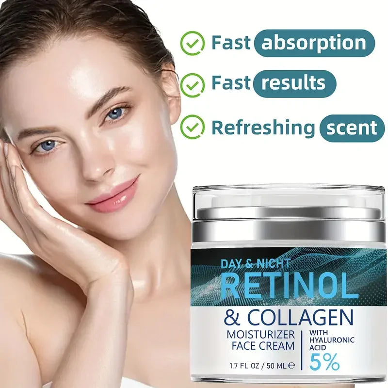 ENVISHA Retinol Collagen Cream Face Skin Care Anti-aging Wrinkle Deep Hydration Moisturizing Skin Health Whitening Exfoliation Halalzen