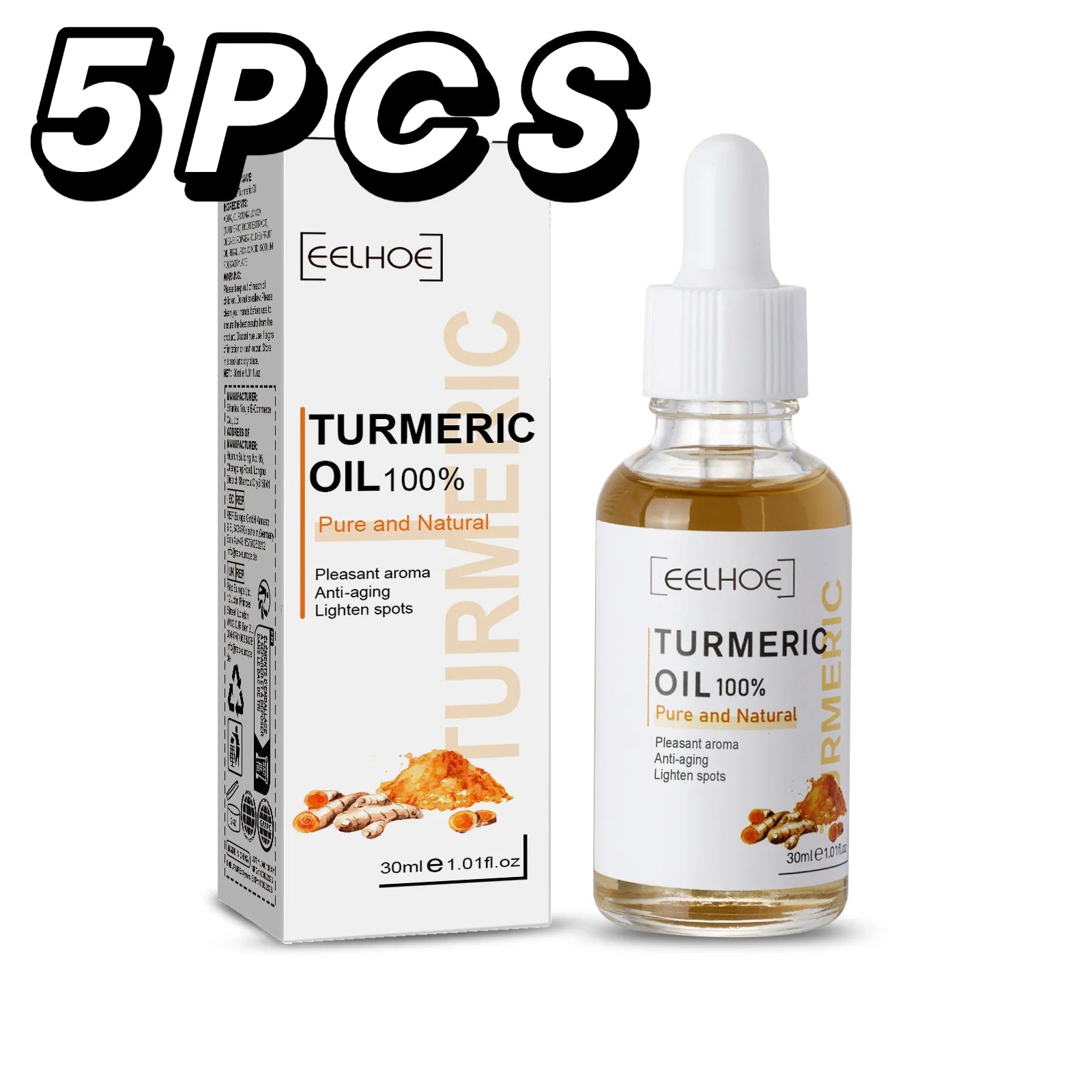 Turmeric Repair Essence For Reduces Dark Spots & Freckles,Moisturizes Face,Brightens And Evens Skin Tone,Improves Damaged Skin