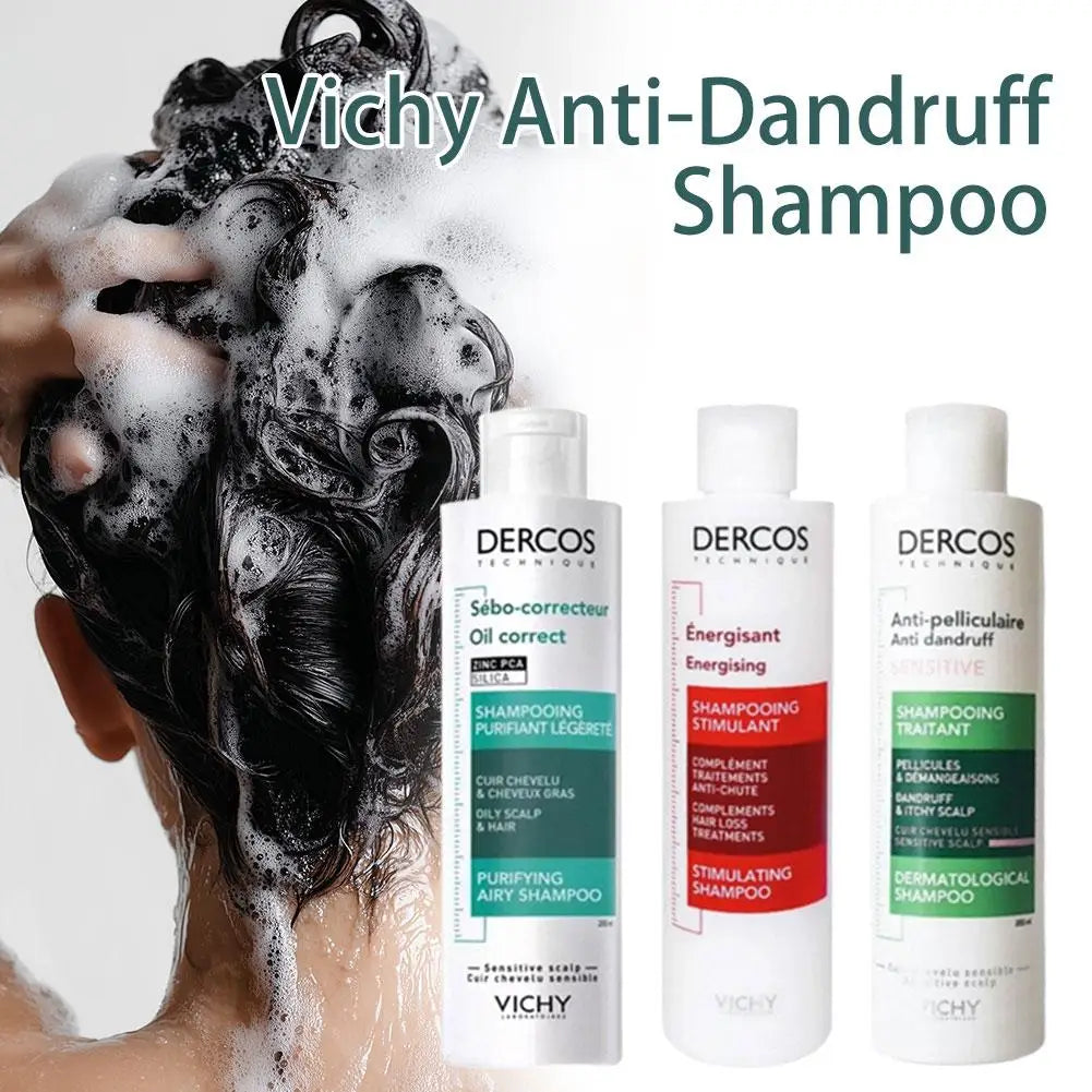 DERCOS Anti Dandruff Shampoo Deep Cleansing Itching Control Oil Balance Refreshing Nourishing Fluffy Scalp Hair Care Shampoo Halalzen