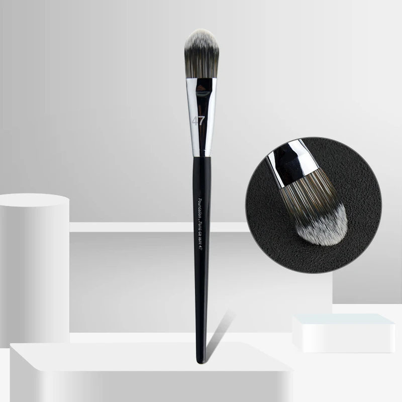 LOYBJ Professional Foundation Brush 47 Broom Head Liquid Foundation Shadow Concealer Brushes Women Face Base Makeup Beauty Tools Halalzen