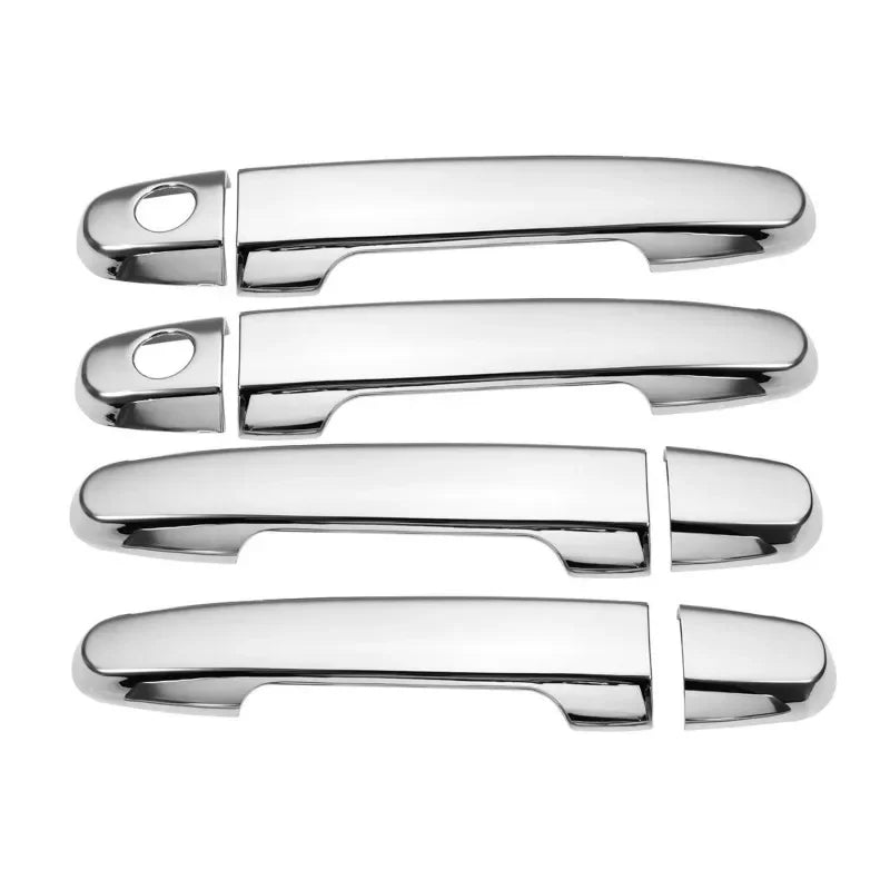 For Toyota VIOS 2002 - 2017 XP40 XP90 XP150 Belta Chrome Carbon Fiber Car Door Handle Cover Trim Car Styling Accessories
