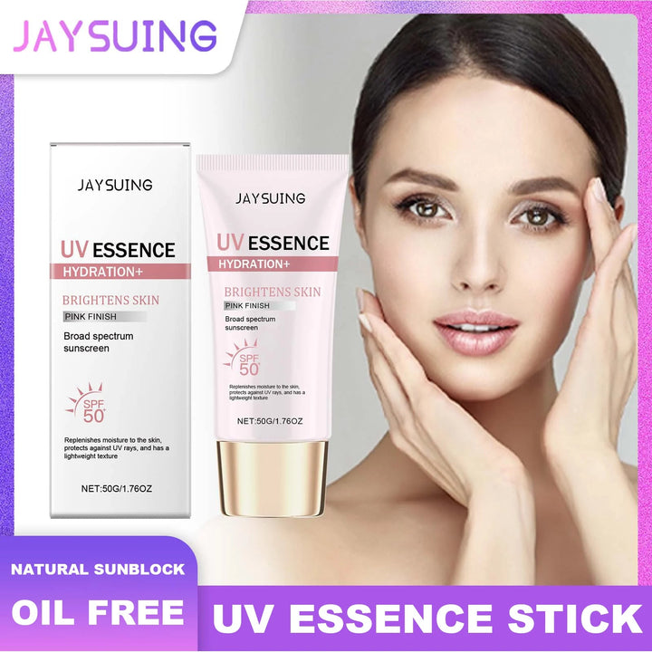 Jaysuing UV Essence Stick SPF 50+ Hydrating Oil Free Anti Sun Natural Sunblock Facial Moisturizer Soothing Skin Care Beauty Halalzen