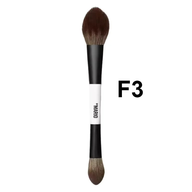 F4 All Mario Dual-Ended Foundation Face Brush Double-ended Powder Blush Contour And Soft Fiber Eyeshadow Concealer Makeup Brushe