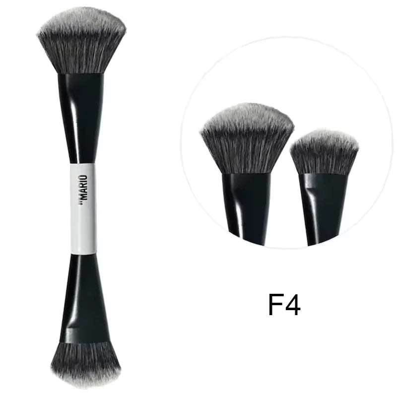 F4 All Mario Dual-Ended Foundation Face Brush Double-ended Powder Blush Contour And Soft Fiber Eyeshadow Concealer Makeup Brushe