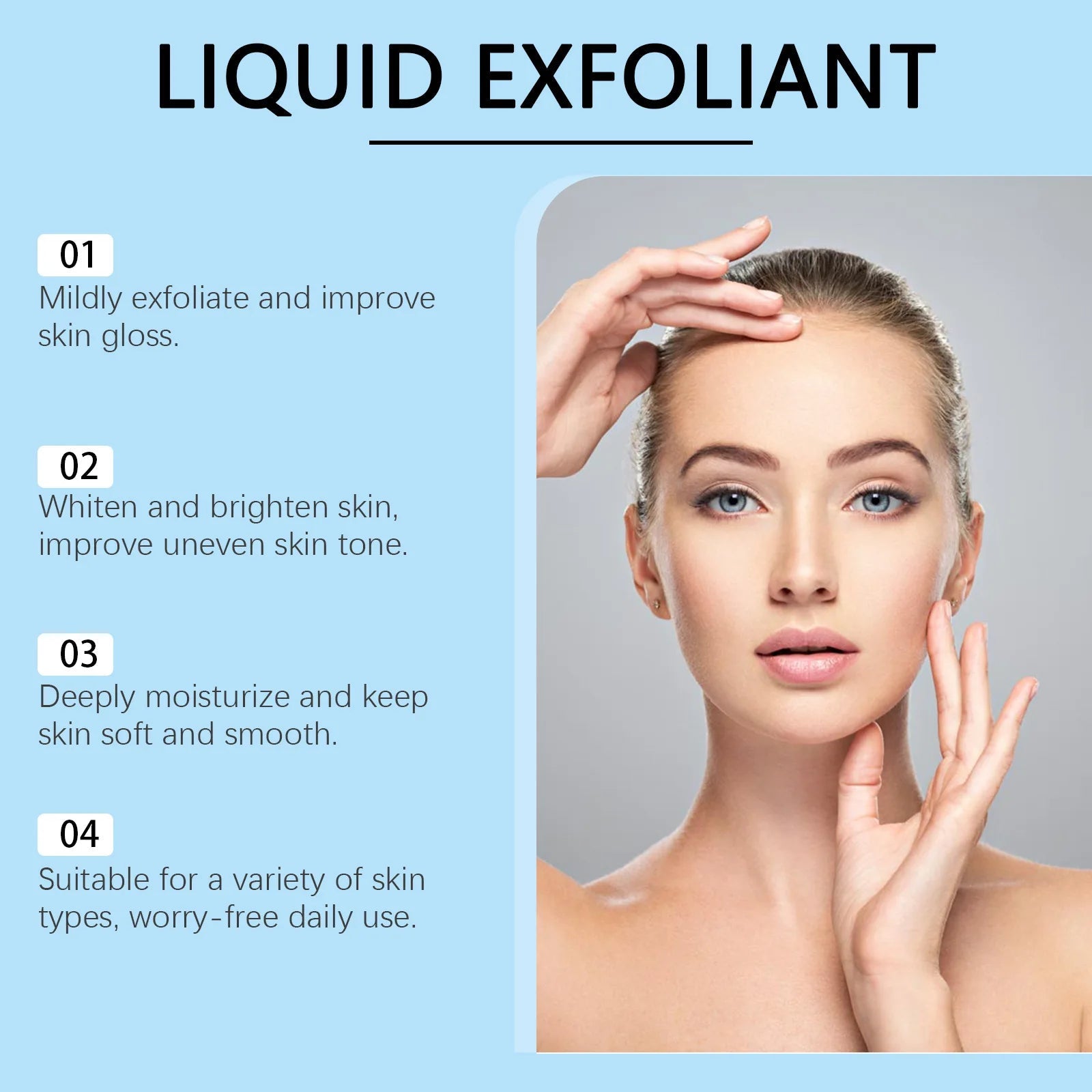 BHA Face Serum Exfoliating Whitening Soft Dead Skin Remove Dullness Repairing Oil Control Exfoliation Brightening Facial Serum Halalzen