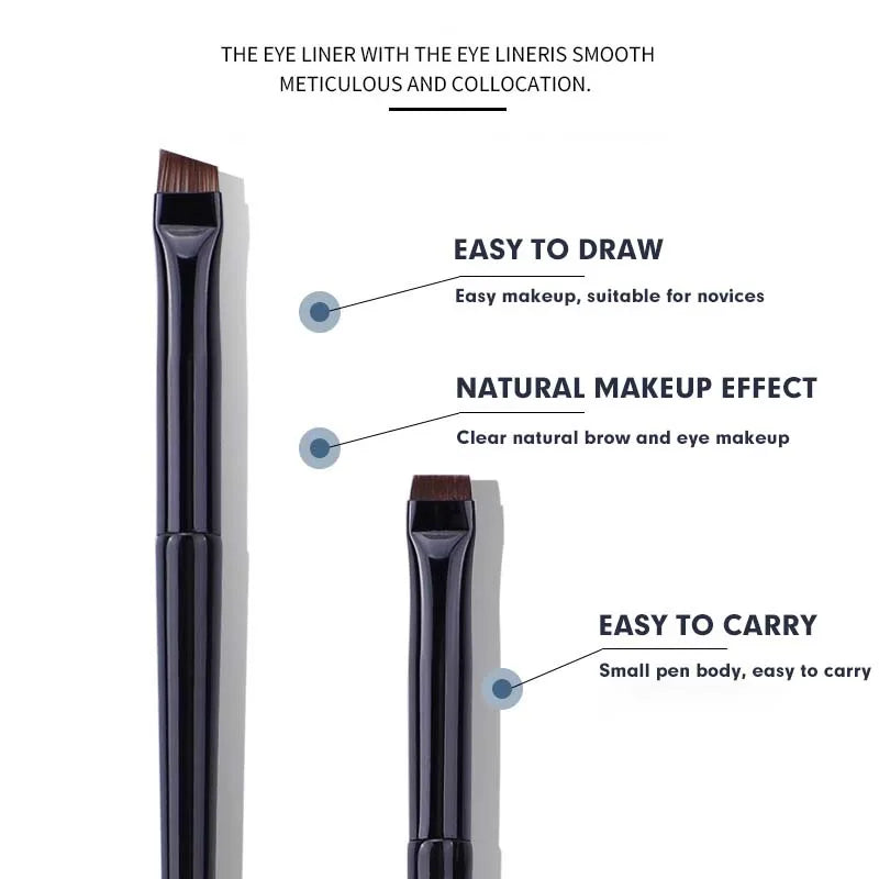 1/2pcs Blade Makeup Brushes Eyebrow Eyeline Brush Angled Flat Finer Cosmetic Brush Professional Liner Brow Make Up Tool Halalzen