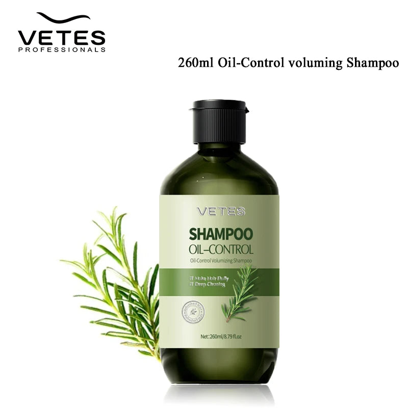 VETES Shampoo and Shower Gel Set 260ml Oil Control Tea Aroma Lasting Deepy Clean Moisturizing and Balancing Water and Oil Care Halalzen