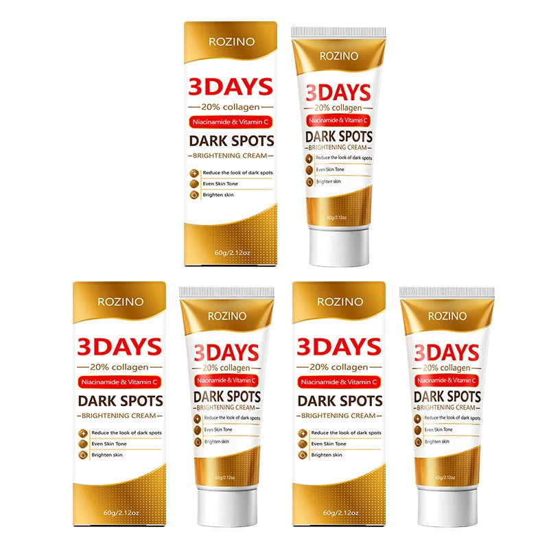 3 Day Pore +Dark Spot Brightening Cream, Containing Collagen, Niacinamide, and Vitamin C, Deeply Moisturizes, Reduces the Appearance of Dark Spots, Tightens Pores, Evens Out and Brightens Skin Tone, Quickly Brightens Skin Ton