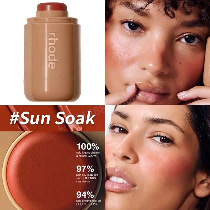 Rhode Powder Pocket Blush Hydrating Contouring Shading Face Nose Shadow Profile Natural Cream Lip Gloss Cheek Easy Apply Color