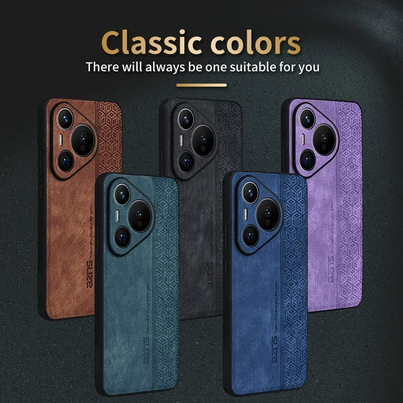 For Huawei Pura 70 Ultra Pura 70 Pro Luxury Leather Elite Shock proof Cell Phone Cases For Pura 70 Protective Phone Shell Case