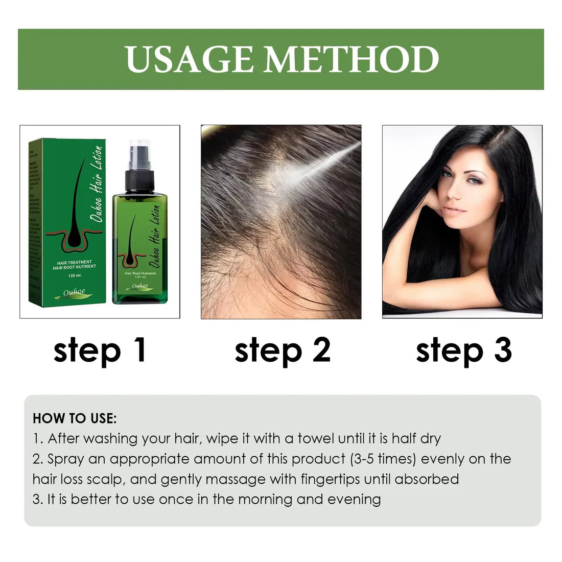 Hair Regrowth For Man Hair Growth Spray Anti Hair Loss Baldness Hair Root Repair Damaged Scalp Treatment Hair Growth Serum New