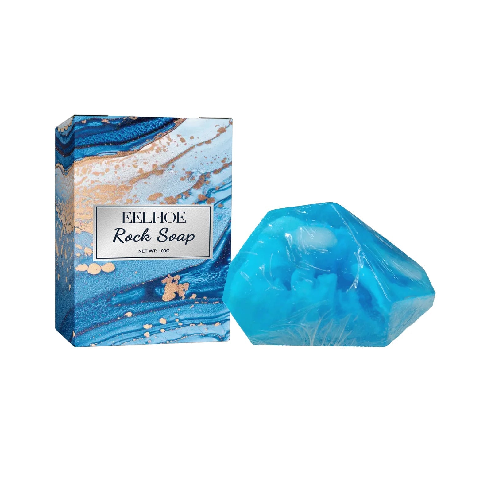 100g Rock Crystal Bath Soap Gentle Cleansing Moisturizing Body Bar For All Skin Types Multi-Purpose Hand Face Wash Gift Set Halalzen