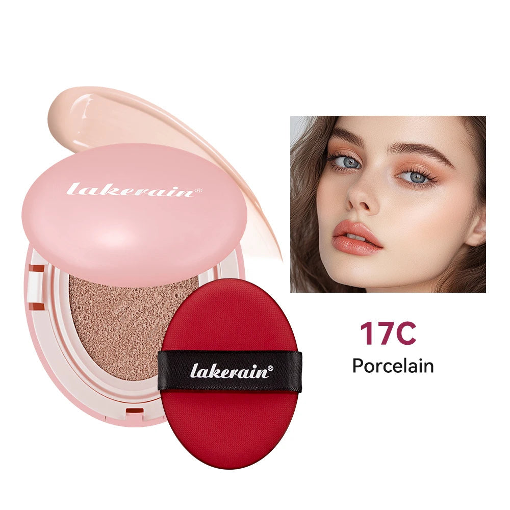 Lakerain Cushion Foundation Korean Makeup Base Mist Foundations Makeup Full Coverage Long-lasting Cc Cream Sunscreen Cosmetic Halalzen