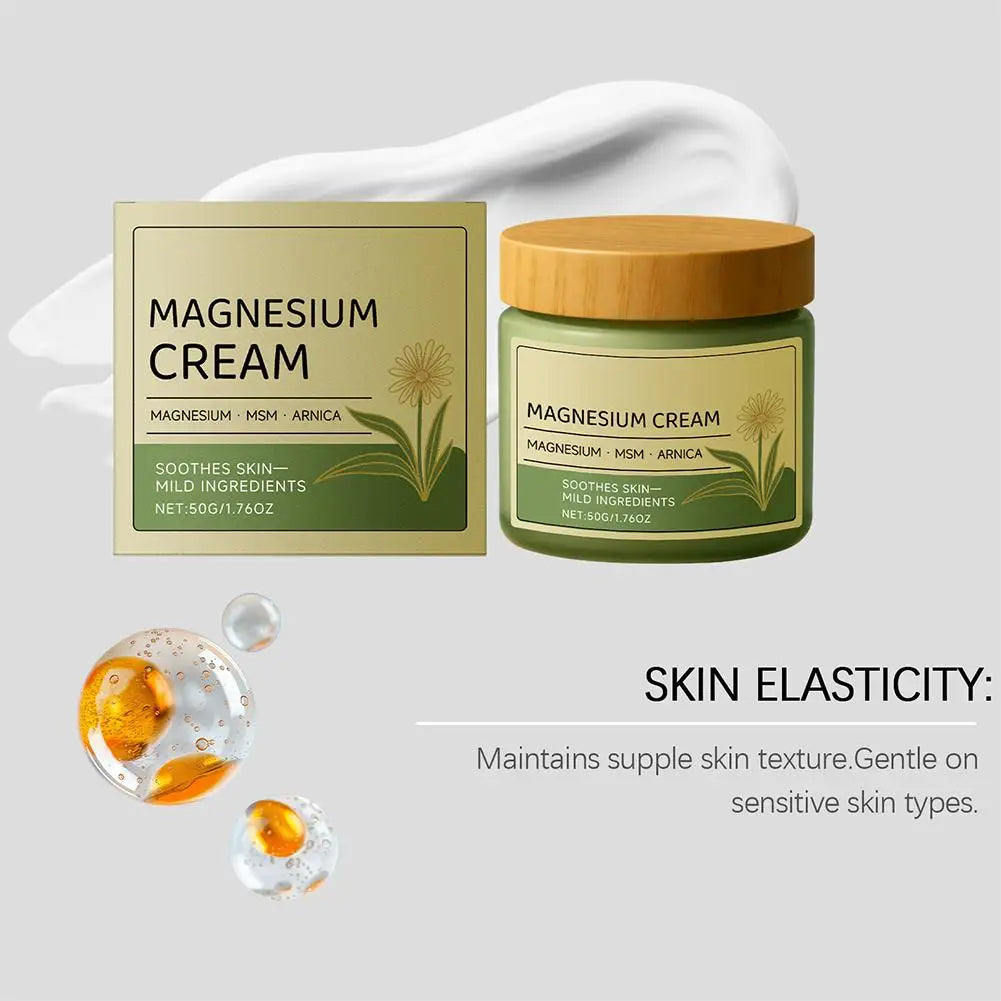 Magnesium Soothing Body Cream - Relieves Tension & Muscle Discomfort, Deep Moisturizing Joint Relief Cream for All Skin Types