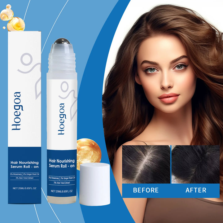 Rosemary Scalp Massager Roll-On Serum Repairing Damaged Dry Scalp Hydrate Anti Hair Loss Strengthen Hair Roots Smooth Hair Care