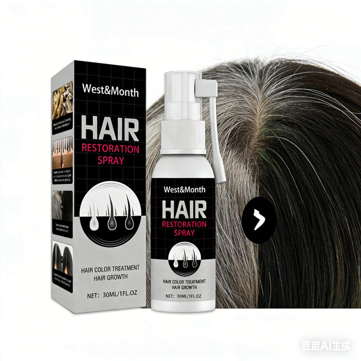 Herbal Extract Hair Spray Polygonum Multiflorum Gentle Nourish Scalp Restore Healthy White Grey Back To Black Scalp Conditioner Halalzen