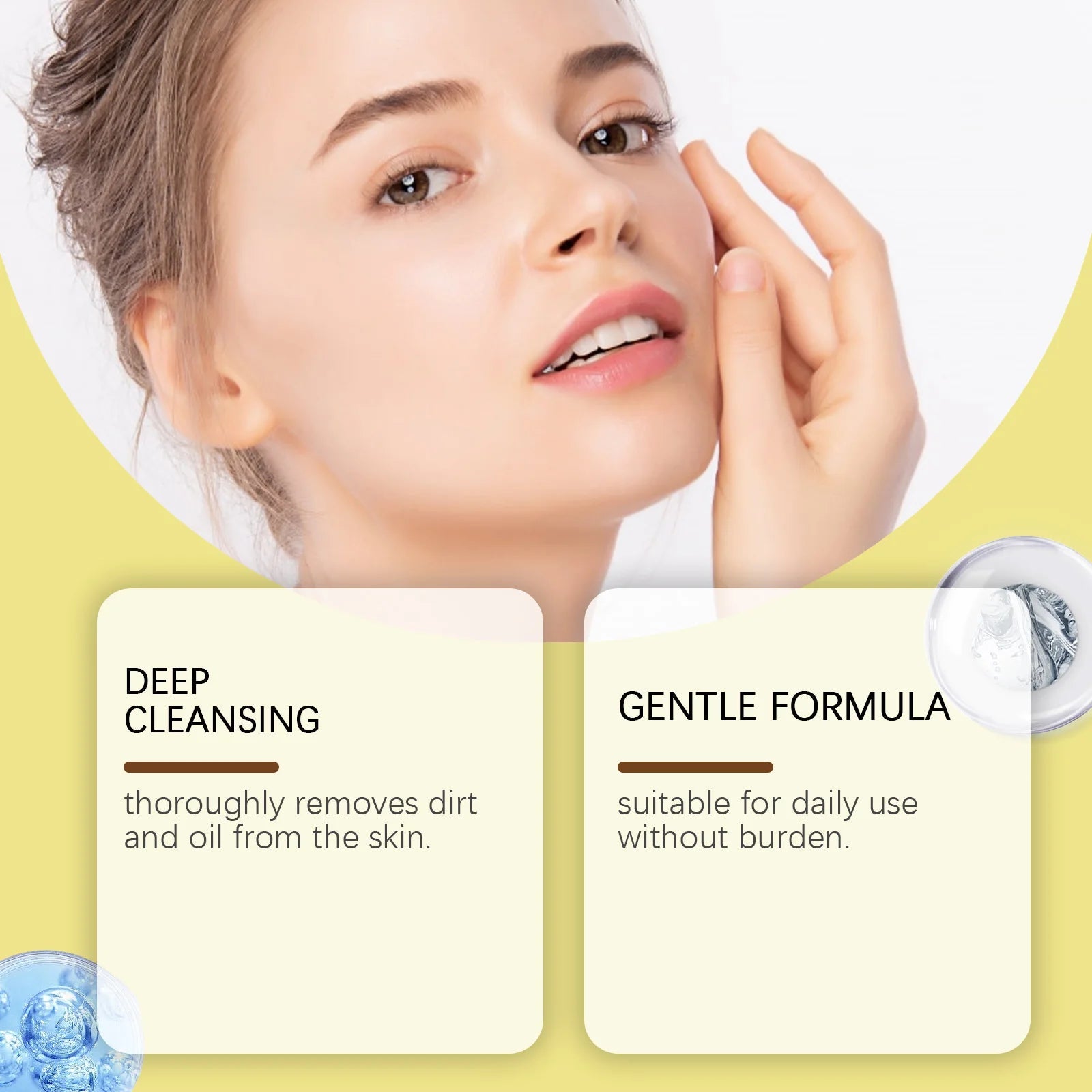Astragalus Hydrating Facial Cleanser Purifying Pores Deep Cleansing Hydrating Moisturizing Refreshing Non-Drying Daily Face Wash Halalzen