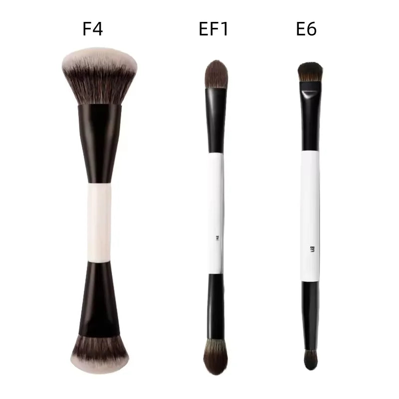 F4 All Mario Dual-Ended Foundation Face Brush Double-ended Powder Blush Contour And Soft Fiber Eyeshadow Concealer Makeup Brushe