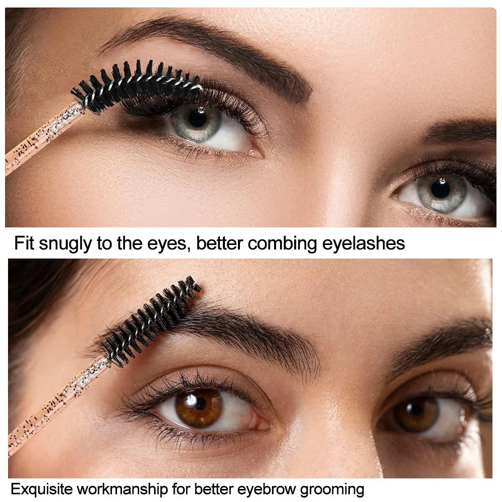 500/1000PCS Eyelashes Brushes Set Wholesaler Lash Mascara Brush For Lashes Extension Eyebrow Wands Applicator Makeup Tools Halalzen