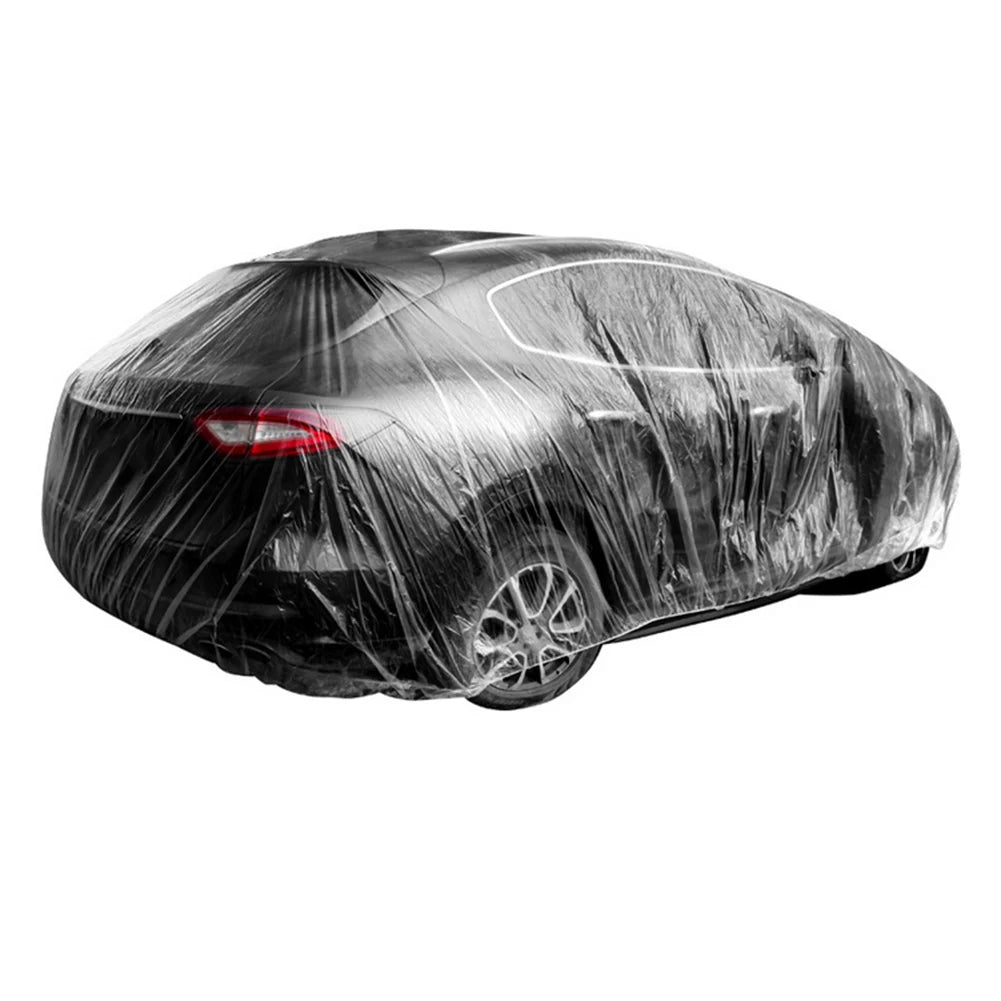 Universal Protective Shield Waterproof Transparent Car Cover Dust-Proof Full Cover for Sedan SUV Van for  Vehicle Automobile